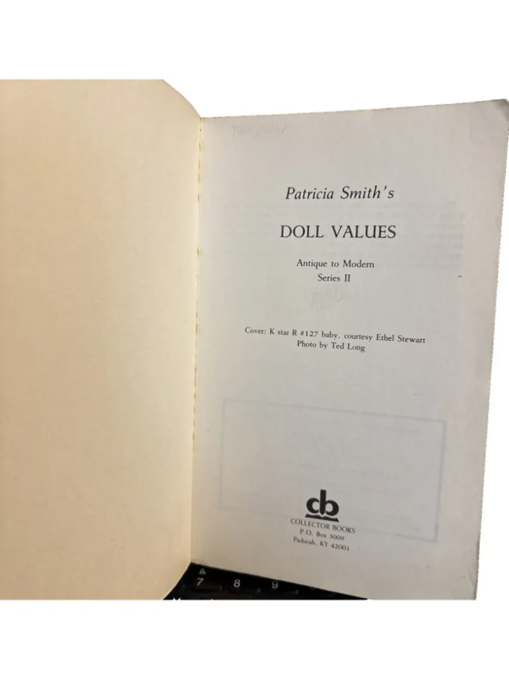 Smith's Doll Values Book Second Series by Patricia R. Smith (1982, Paperback)